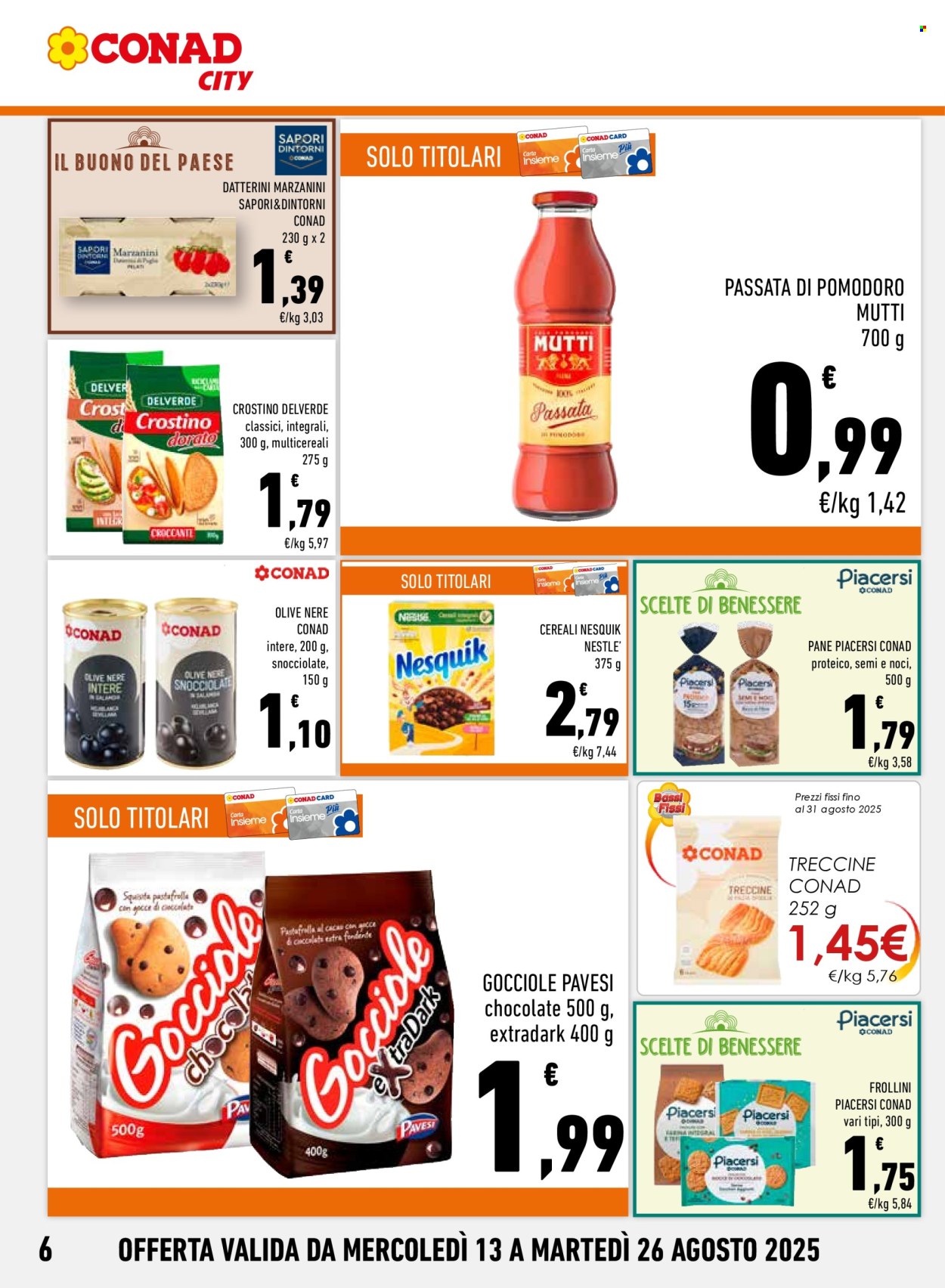 Volantino Conad City - 13/8/2025 - 26/8/2025. Pagina 6