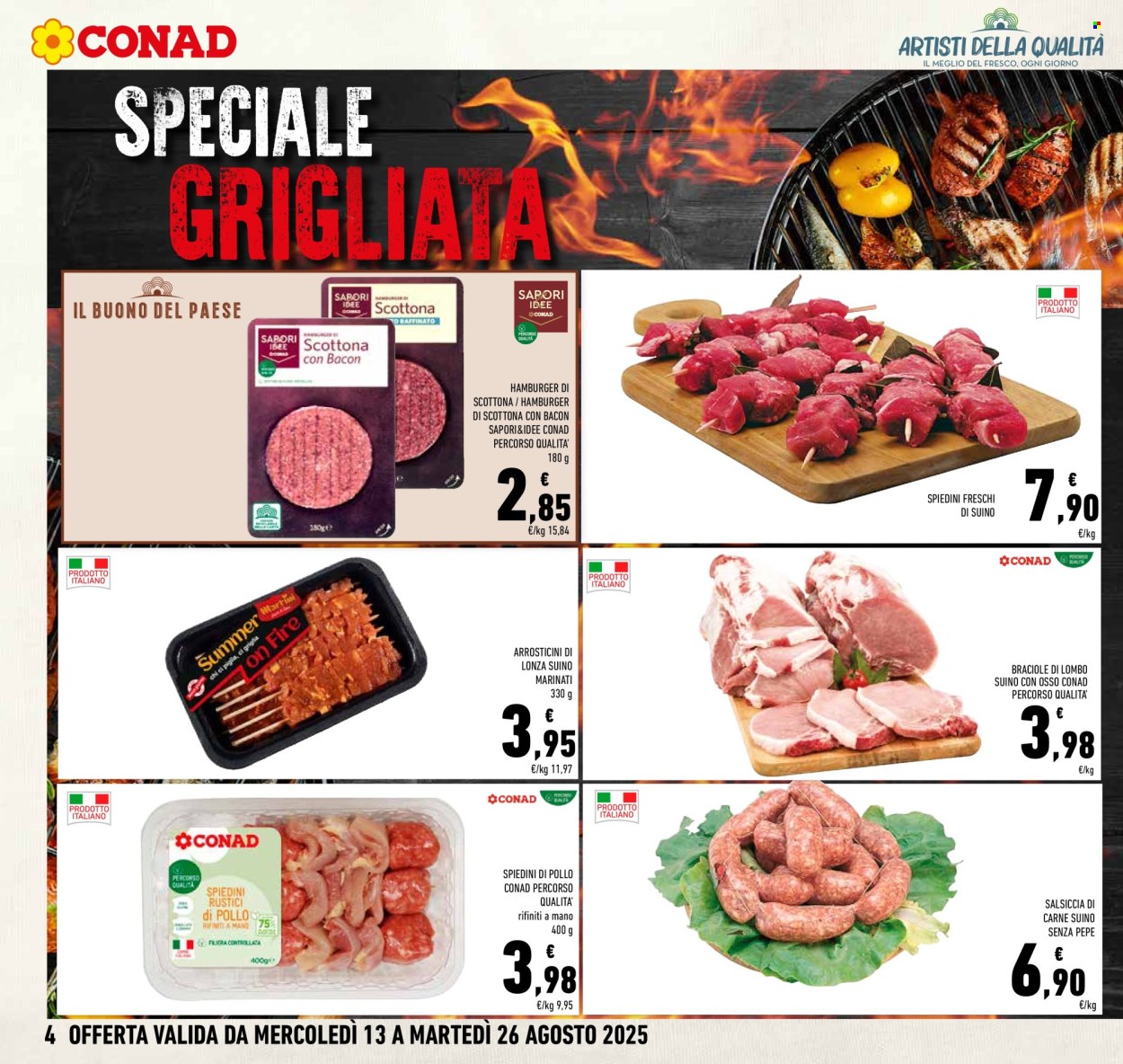 Volantino Conad - 13/8/2025 - 26/8/2025. Pagina 4
