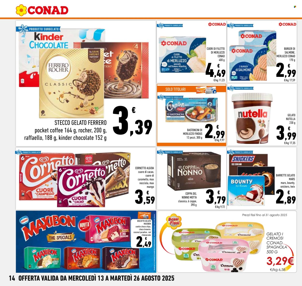 Volantino Conad - 13/8/2025 - 26/8/2025. Pagina 14