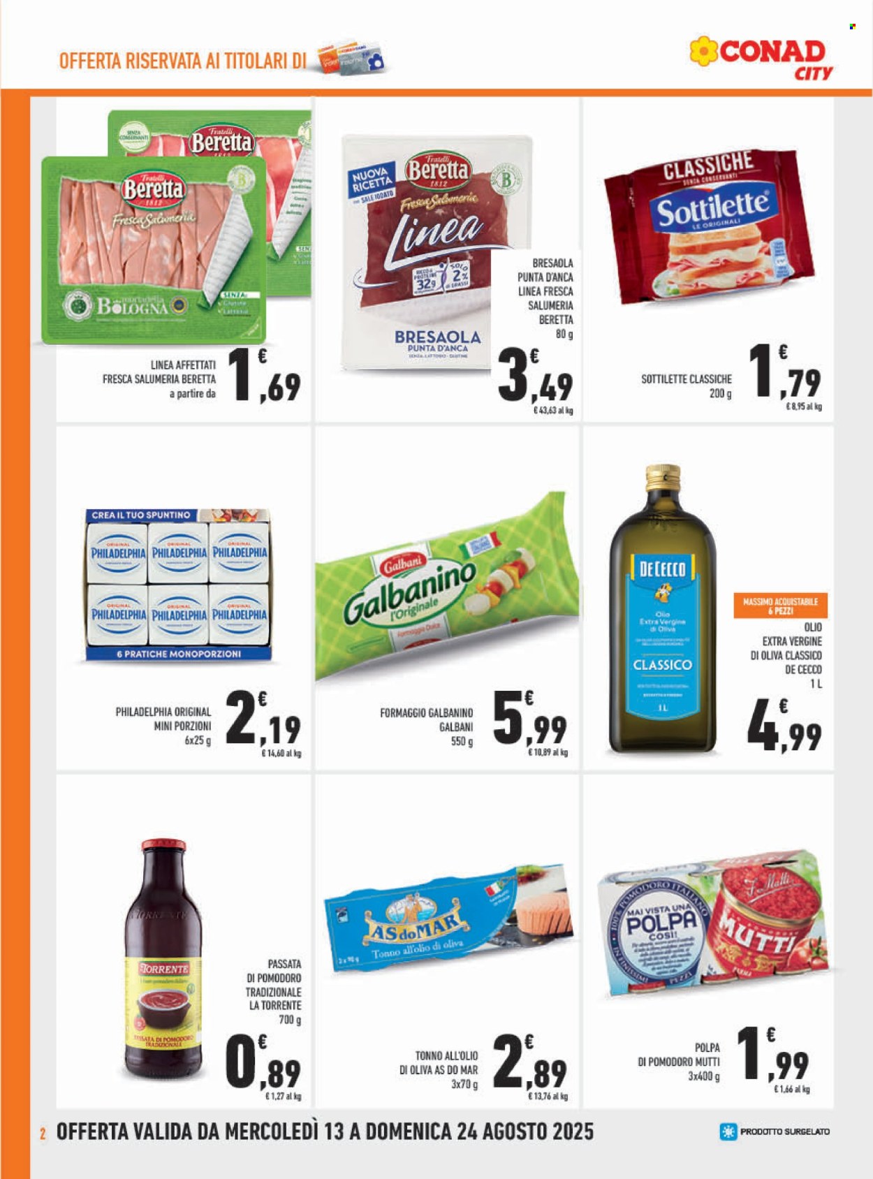 Volantino Conad - 13/8/2025 - 24/8/2025. Pagina 2