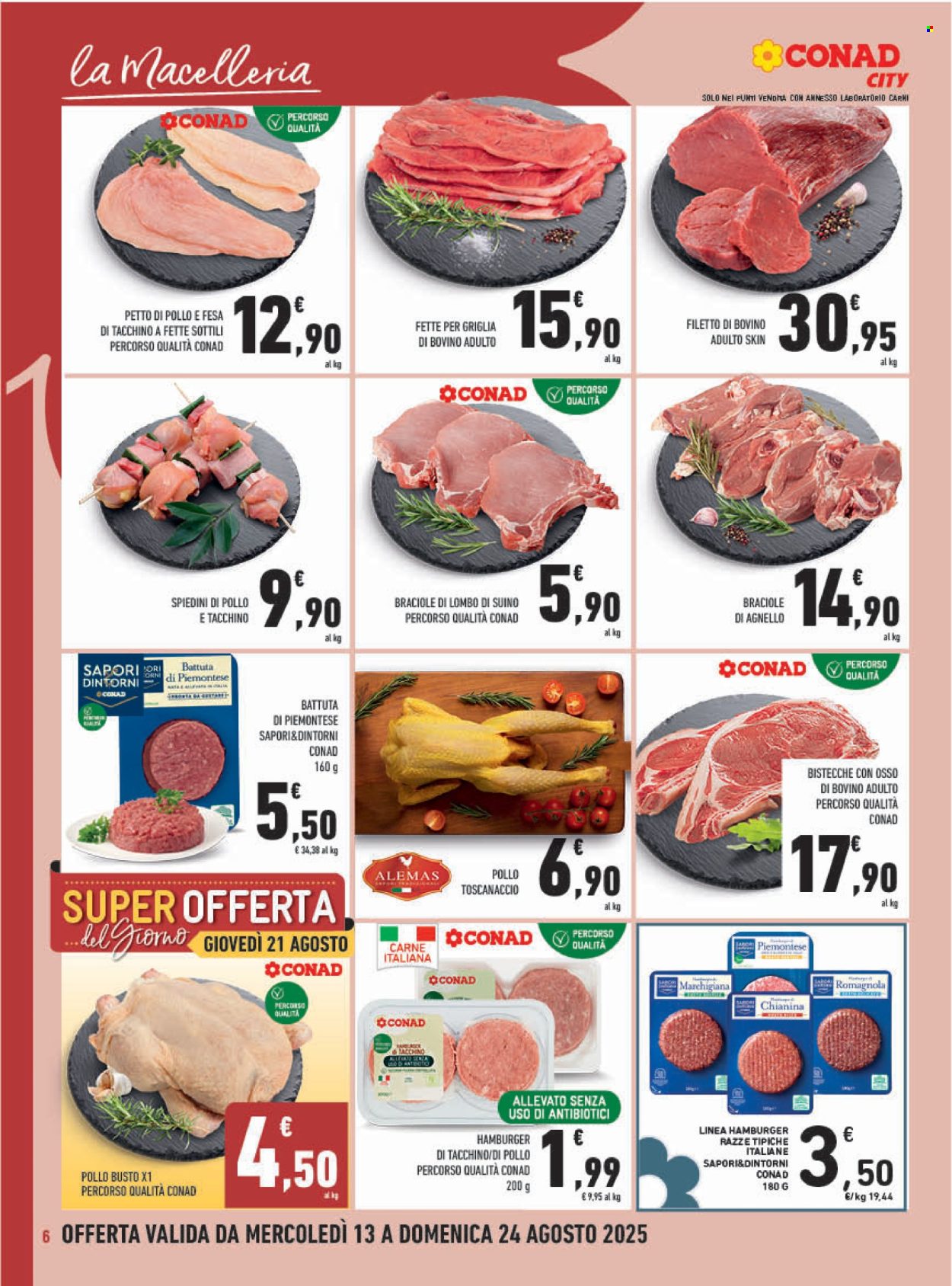 Volantino Conad - 13/8/2025 - 24/8/2025. Pagina 6