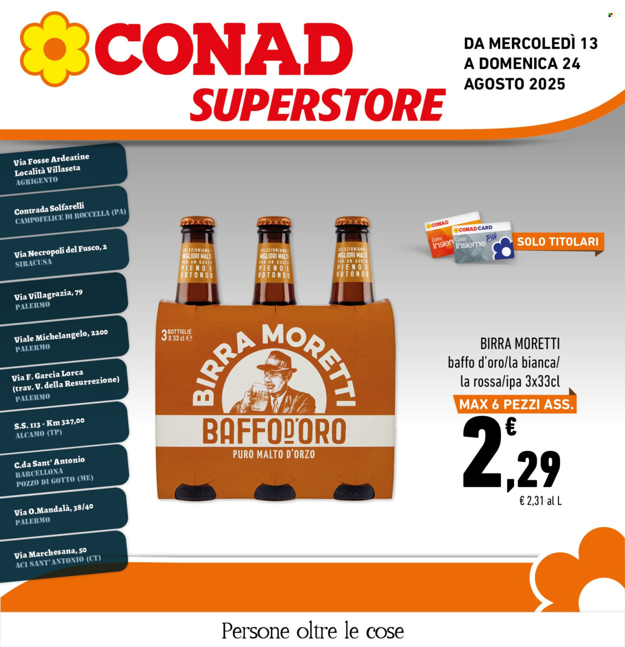 Volantino Conad Superstore - 13/8/2025 - 24/8/2025. Pagina 1