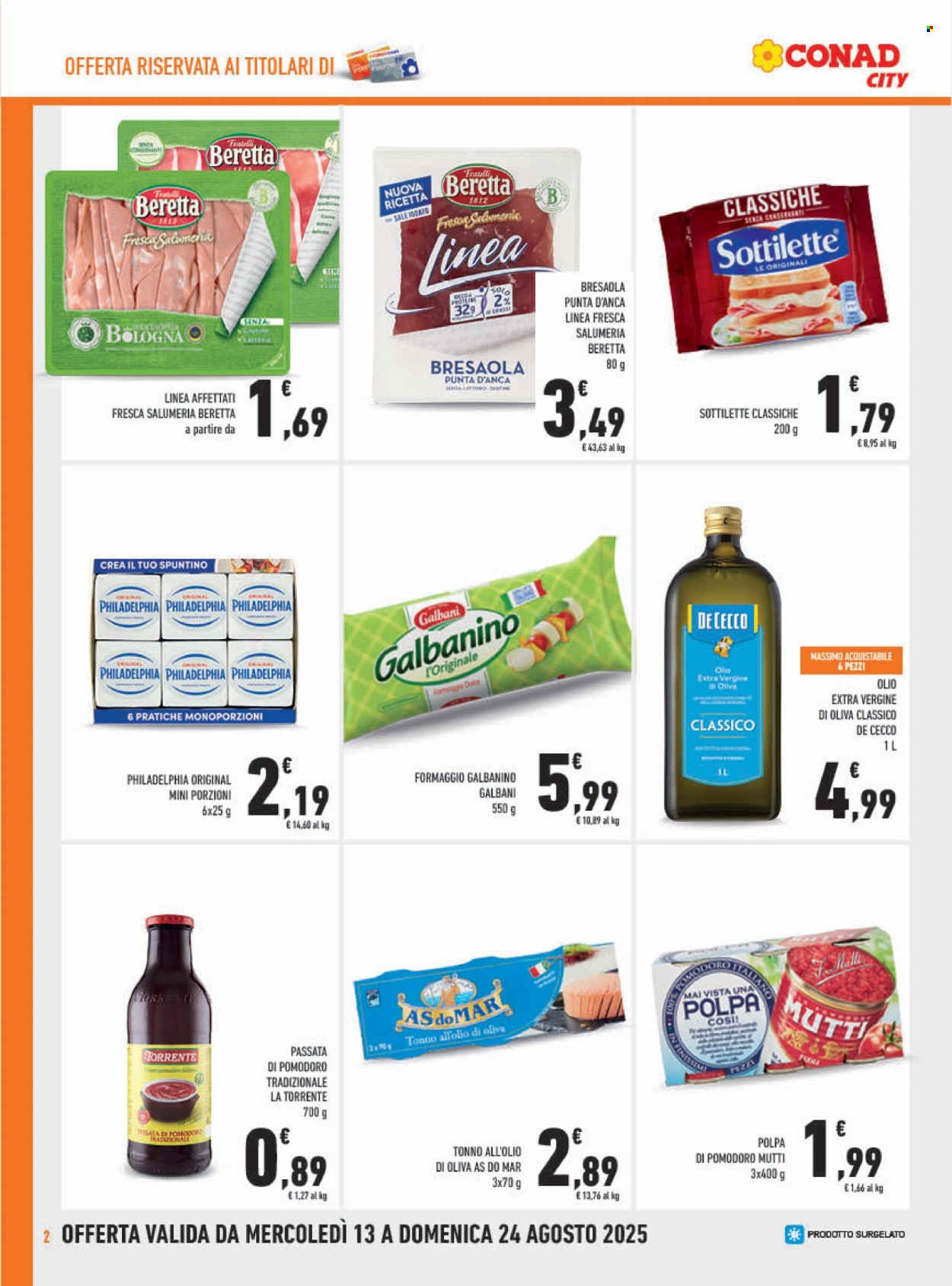 Volantino Conad City - 13/8/2025 - 24/8/2025. Pagina 2