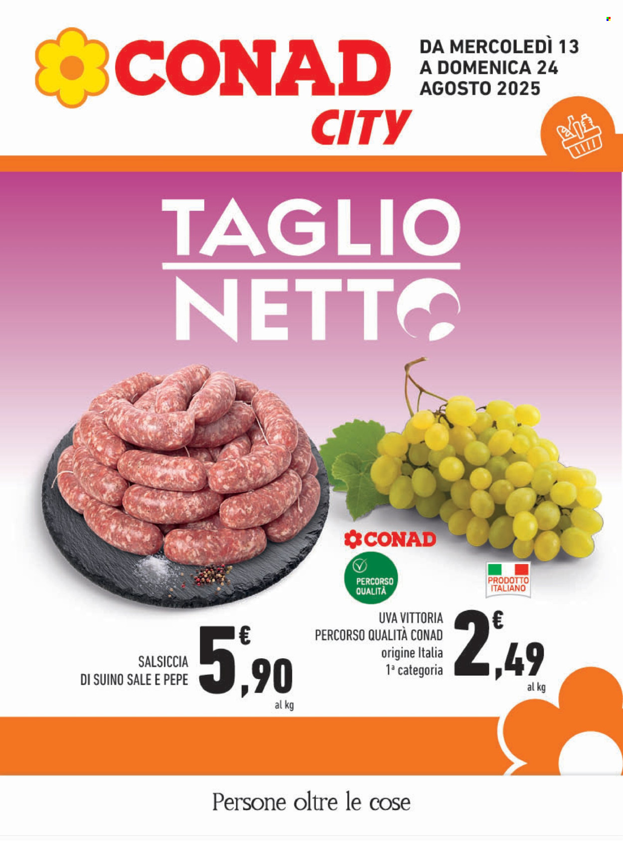 Volantino Conad - 13/8/2025 - 24/8/2025. Pagina 1