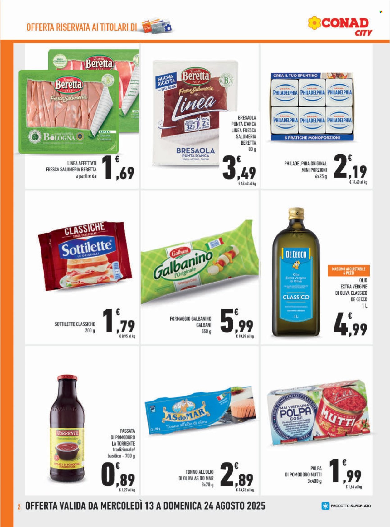 Volantino Conad - 13/8/2025 - 24/8/2025. Pagina 2
