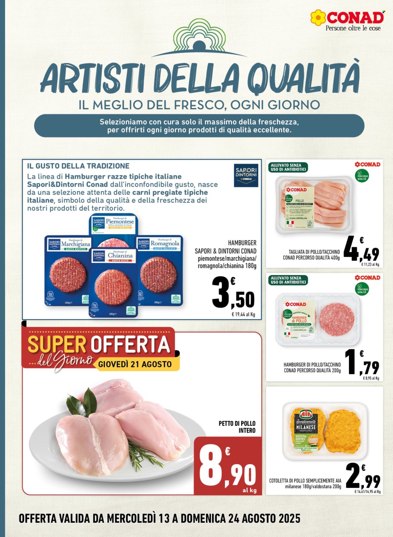 Volantino Conad - 13/8/2025 - 24/8/2025. Pagina 2