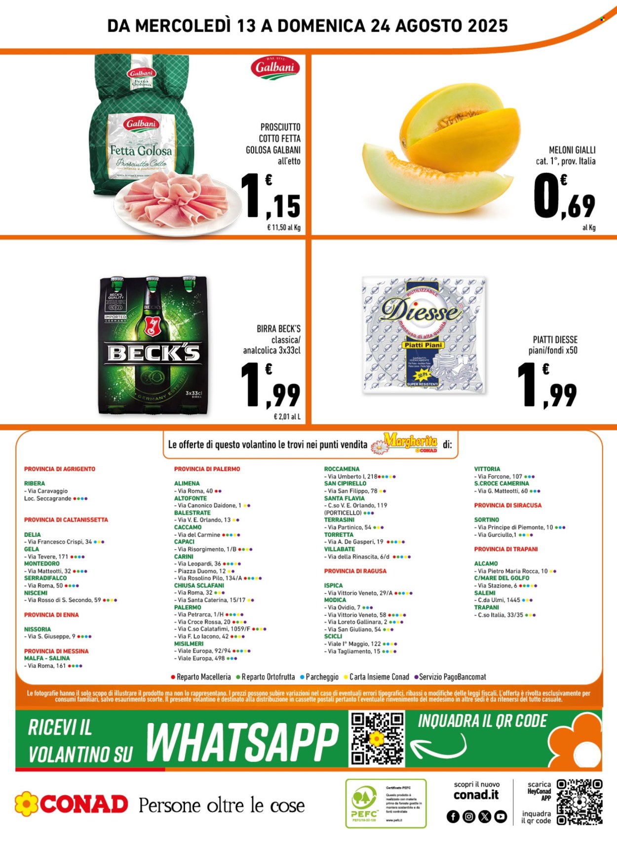 Volantino Margherita Conad - 13/8/2025 - 24/8/2025. Pagina 16