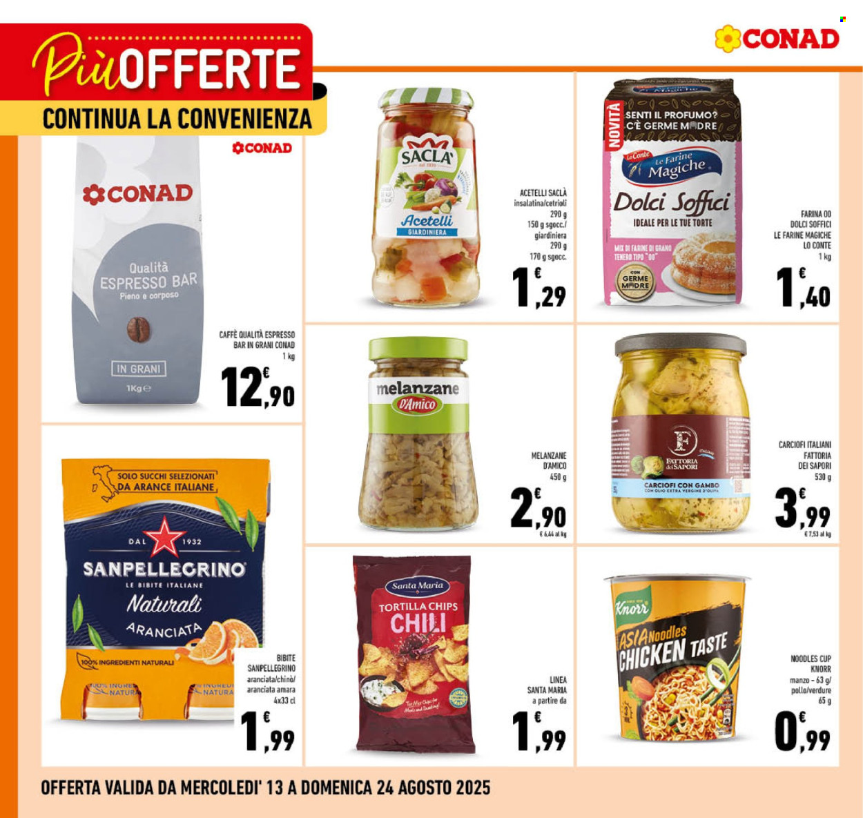 Volantino Conad - 13/8/2025 - 24/8/2025. Pagina 1