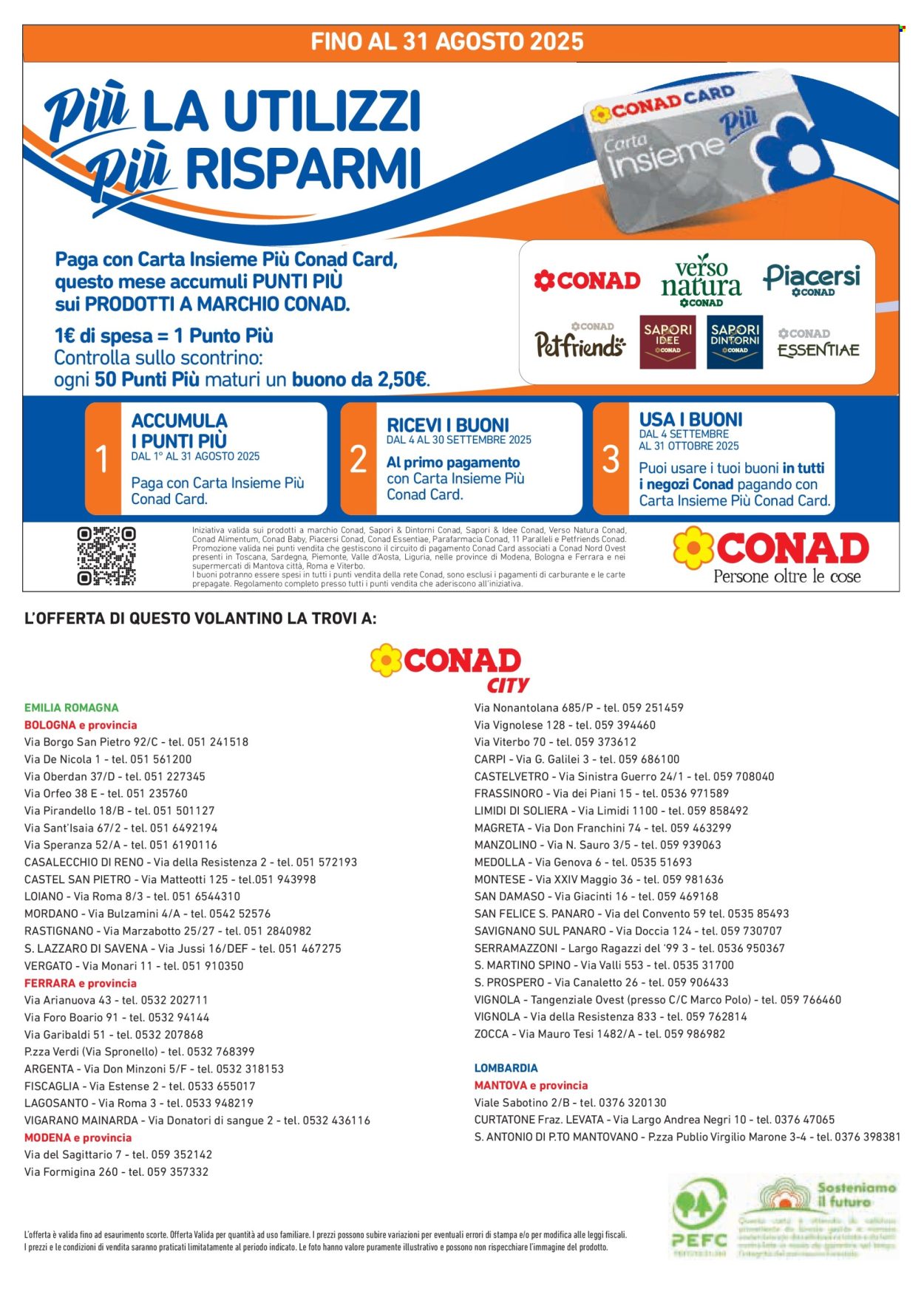 Volantino Conad - 14/8/2025 - 10/9/2025. Pagina 8