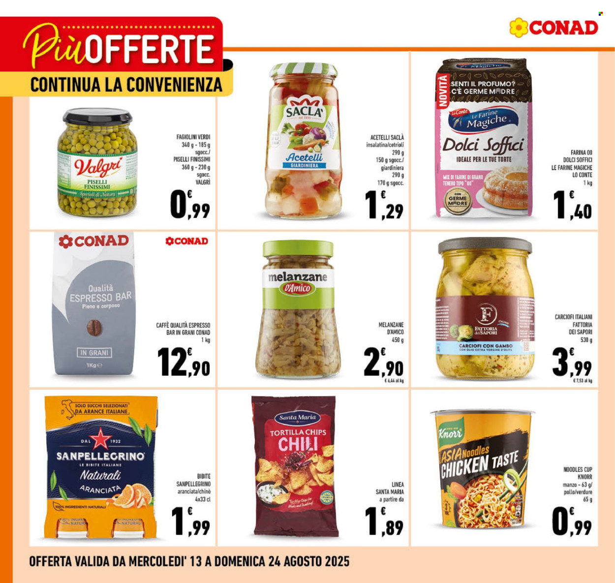 Volantino Conad - 13/8/2025 - 24/8/2025. Pagina 1