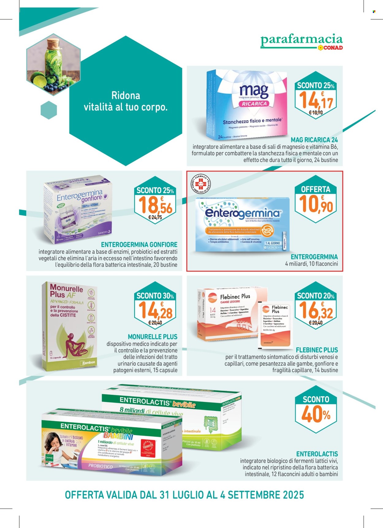 Volantino Parafarmacia Conad - 31/7/2025 - 4/9/2025. Pagina 3