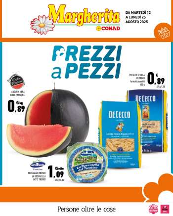 Volantino Margherita Conad - 12/8/2025 - 25/8/2025.