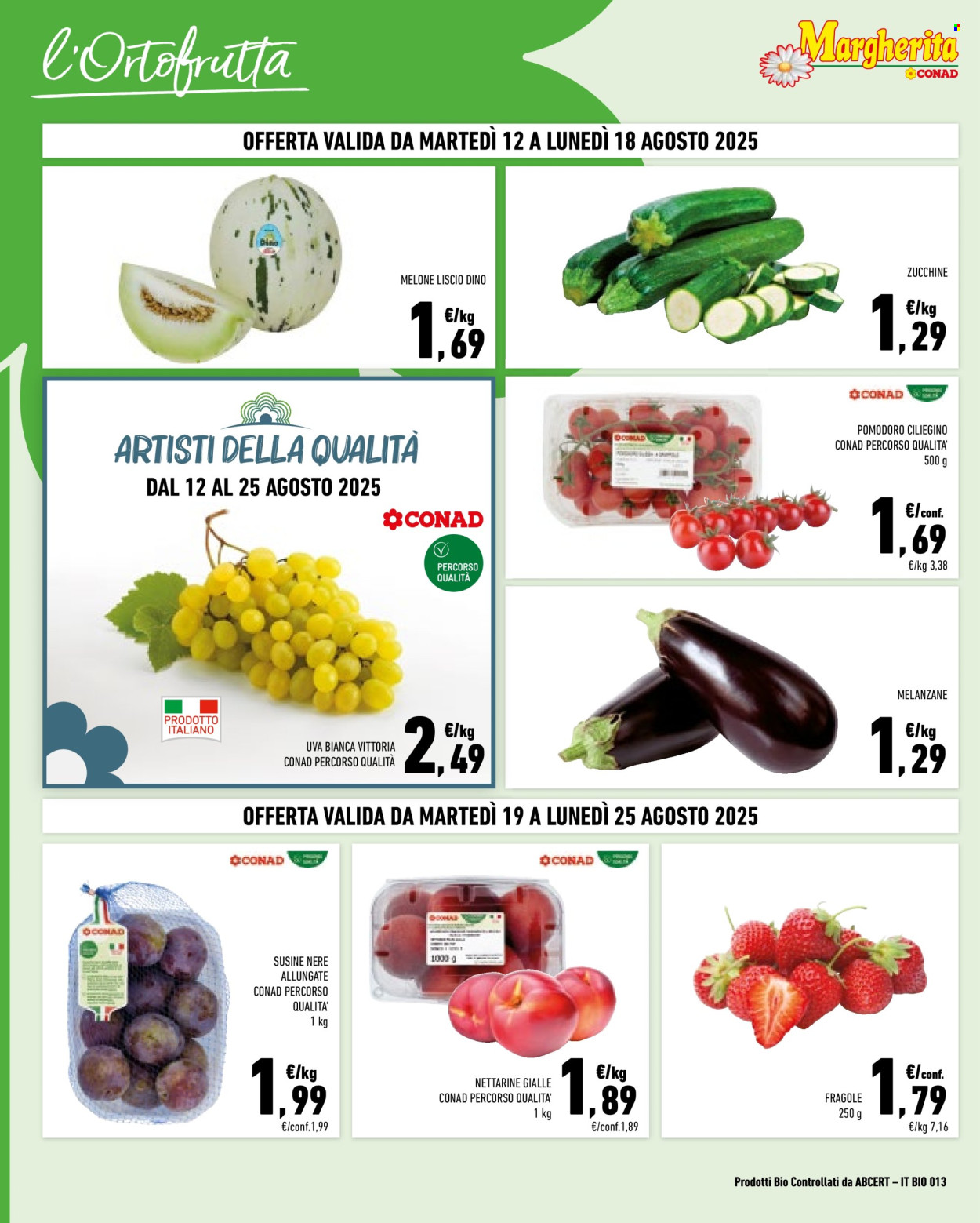 Volantino Margherita Conad - 12/8/2025 - 25/8/2025. Pagina 2