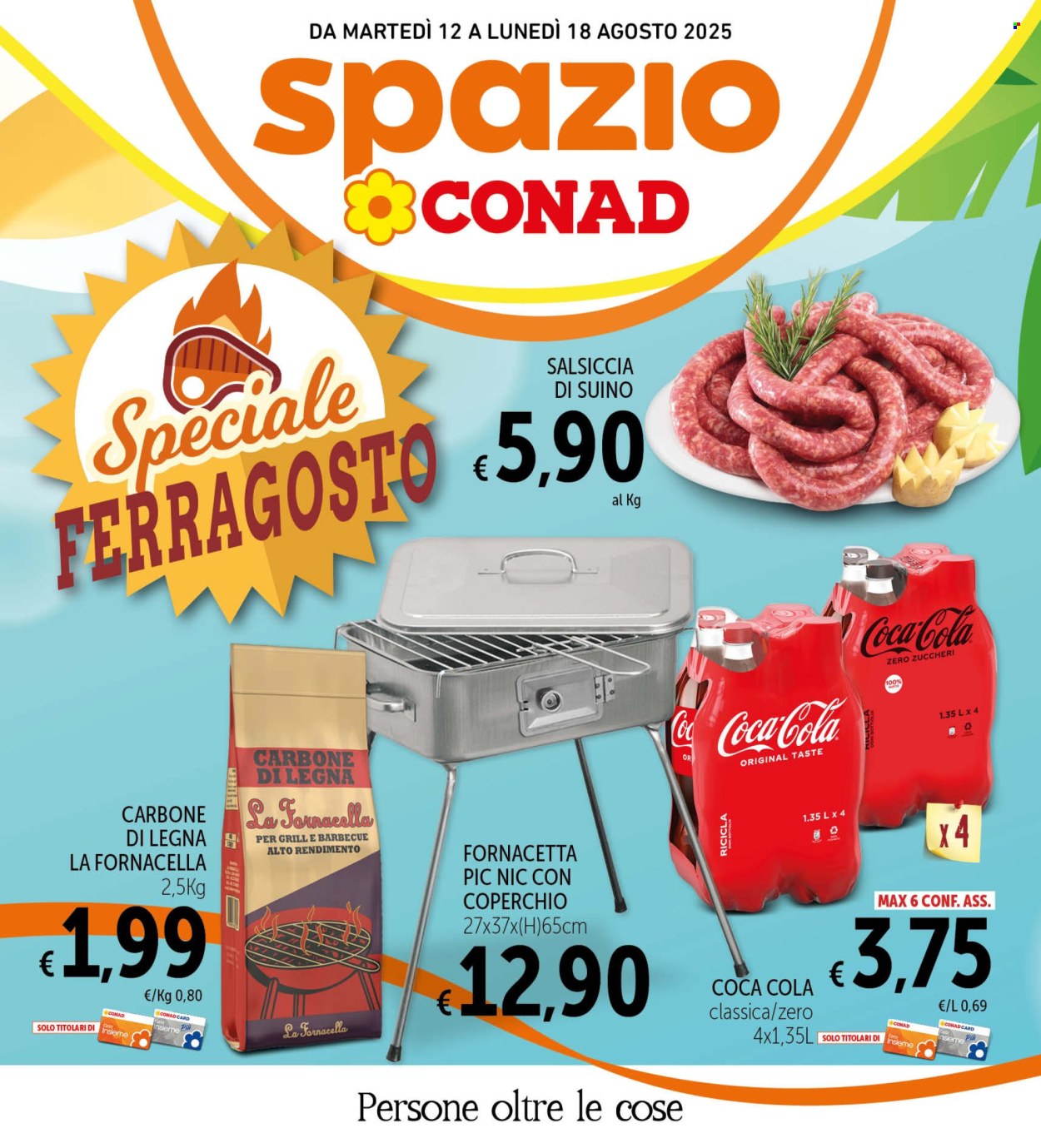 Volantino Spazio Conad - 12/8/2025 - 18/8/2025. Pagina 1