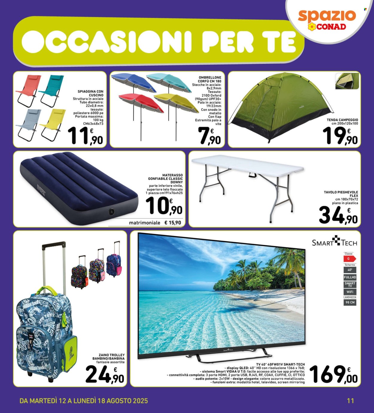 Volantino Spazio Conad - 12/8/2025 - 18/8/2025. Pagina 11