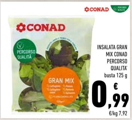 INSALATA GRAN MIX CONAD PERCORSO QUALITÀ