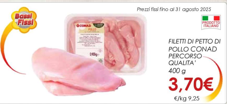 FILETTI DI PETTO DI POLLO CONAD PERCORSO QUALITÀ