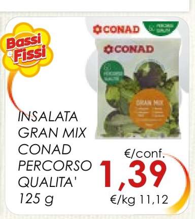 INSALATA GRAN MIX CONAD PERCORSO QUALITÀ