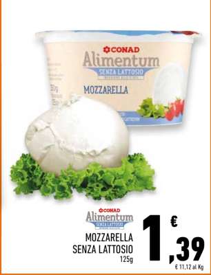 MOZZARELLA SENZA LATTOSIO