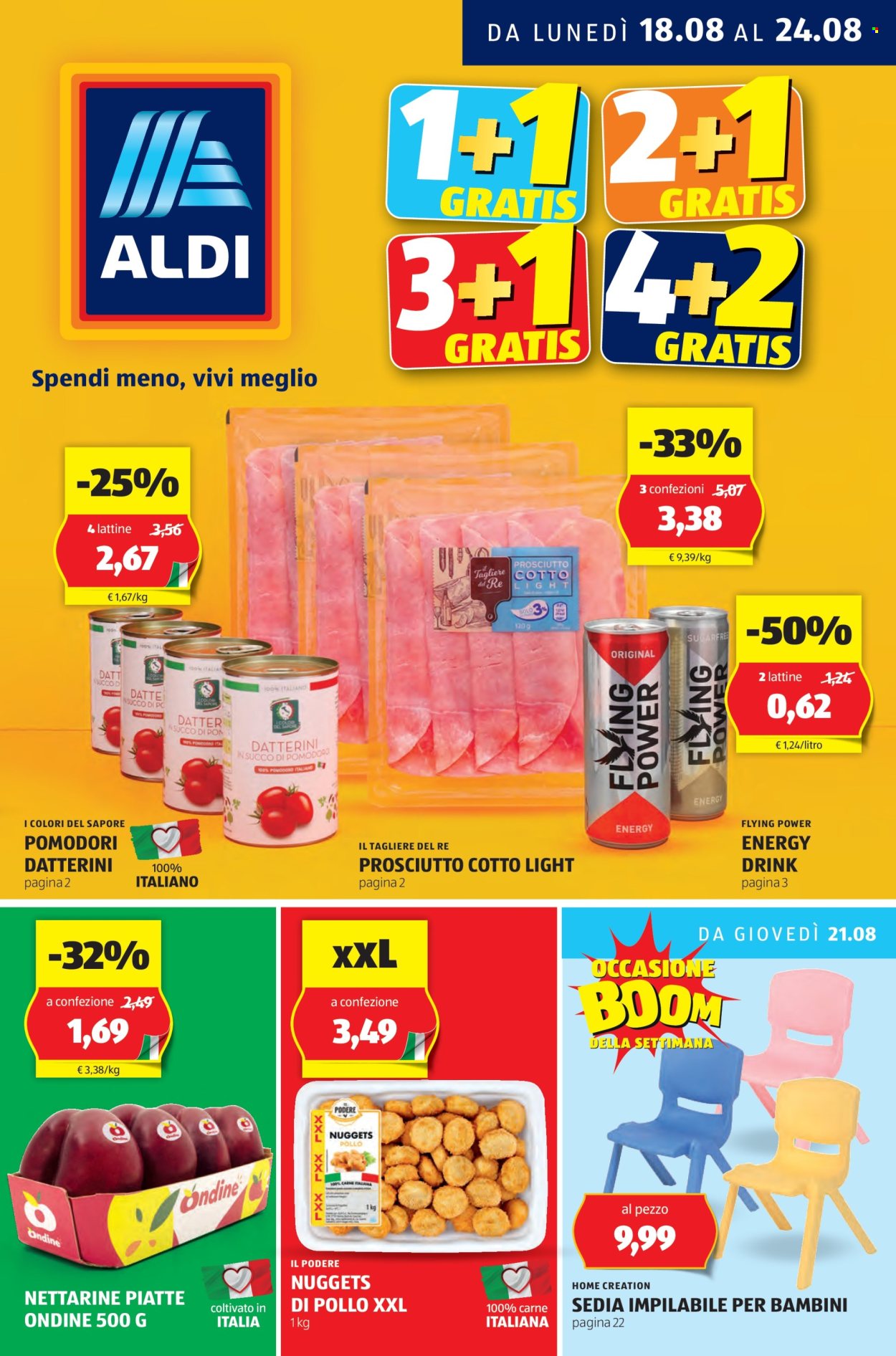 Volantino Aldi - 12/8/2025 - 18/8/2025. Pagina 1