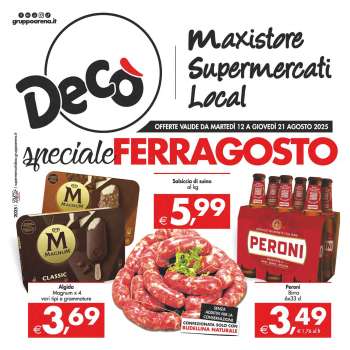 Volantino Deco - 12/8/2025 - 21/8/2025.