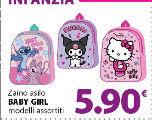 Zaino asilo BABY GIRL