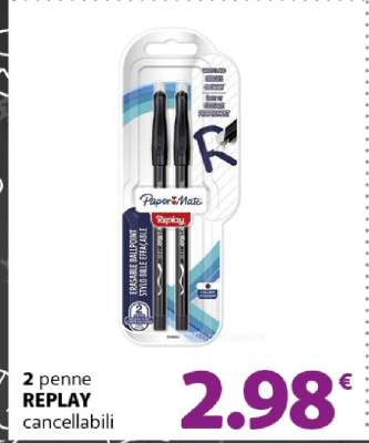 2 penne REPLAY cancellabili