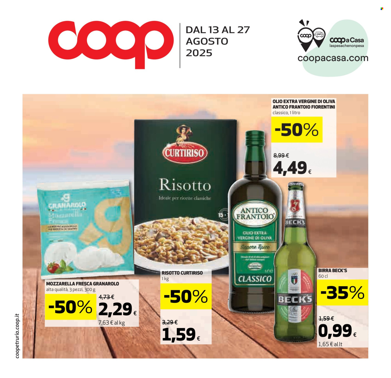 Volantino Coop - 13/8/2025 - 27/8/2025. Pagina 1
