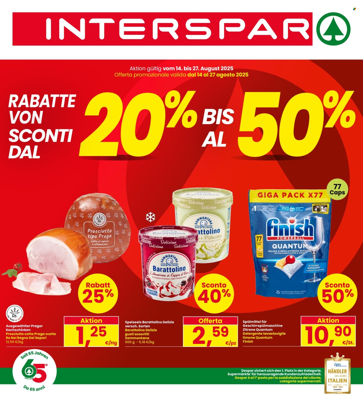 Volantino Interspar - 14/8/2025 - 27/8/2025. Pagina 1