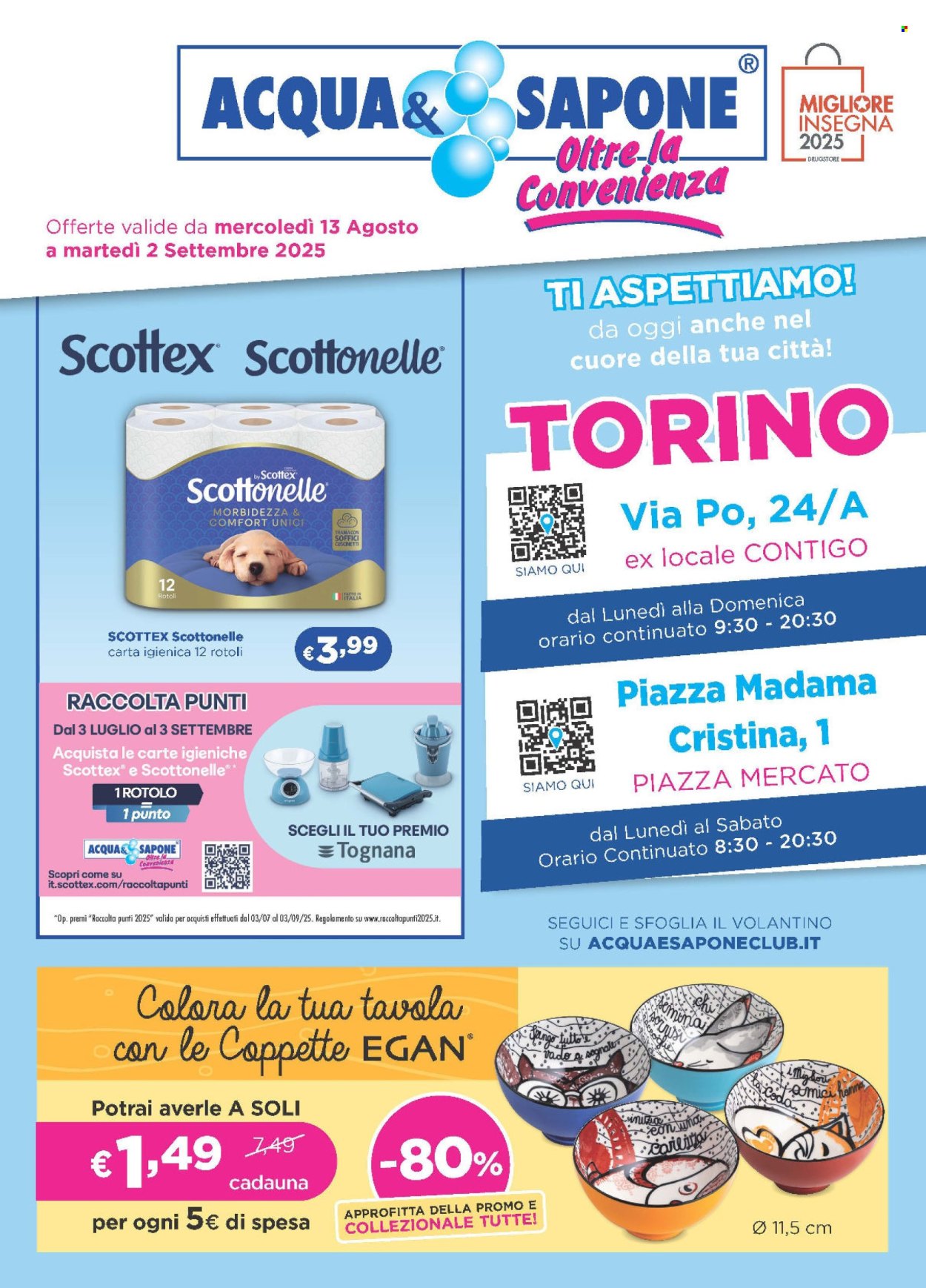 Volantino Acqua & Sapone - 13/8/2025 - 2/9/2025. Pagina 1