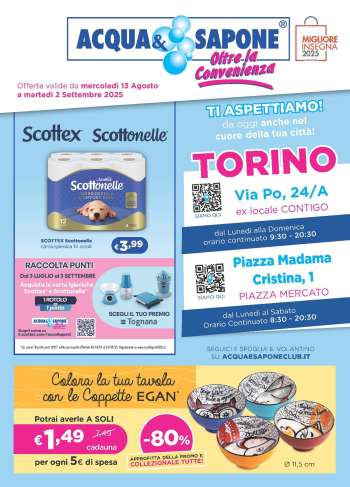 Volantino Acqua & Sapone - 13/8/2025 - 2/9/2025.