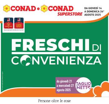 Volantino Conad Superstore - 14/8/2025 - 24/8/2025.