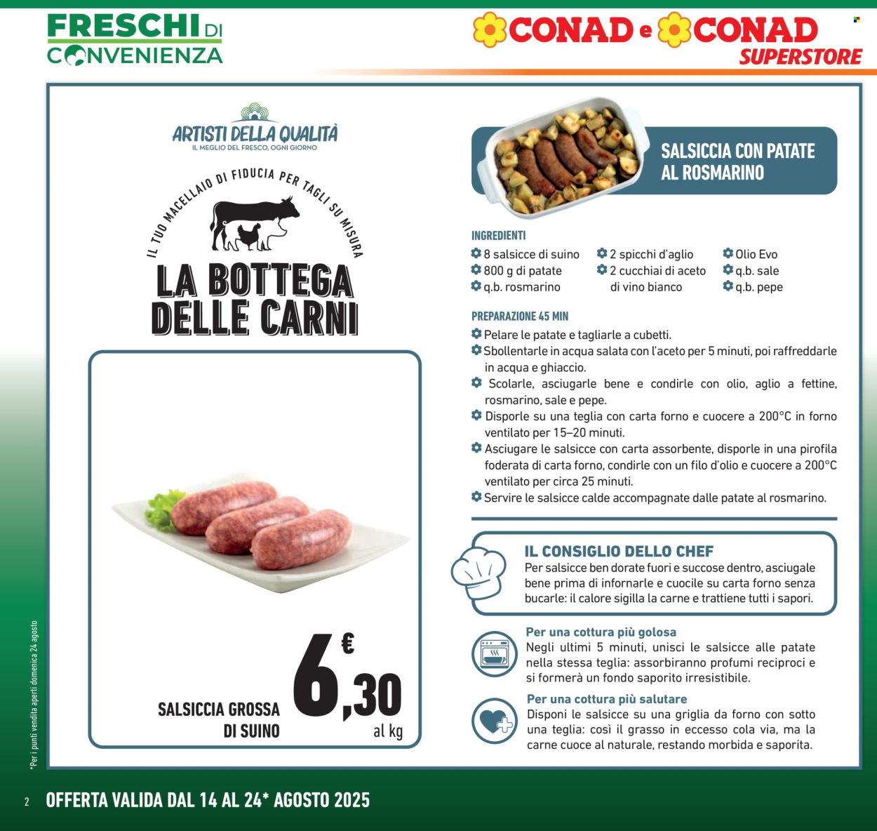 Volantino Conad Superstore - 14/8/2025 - 24/8/2025. Pagina 2
