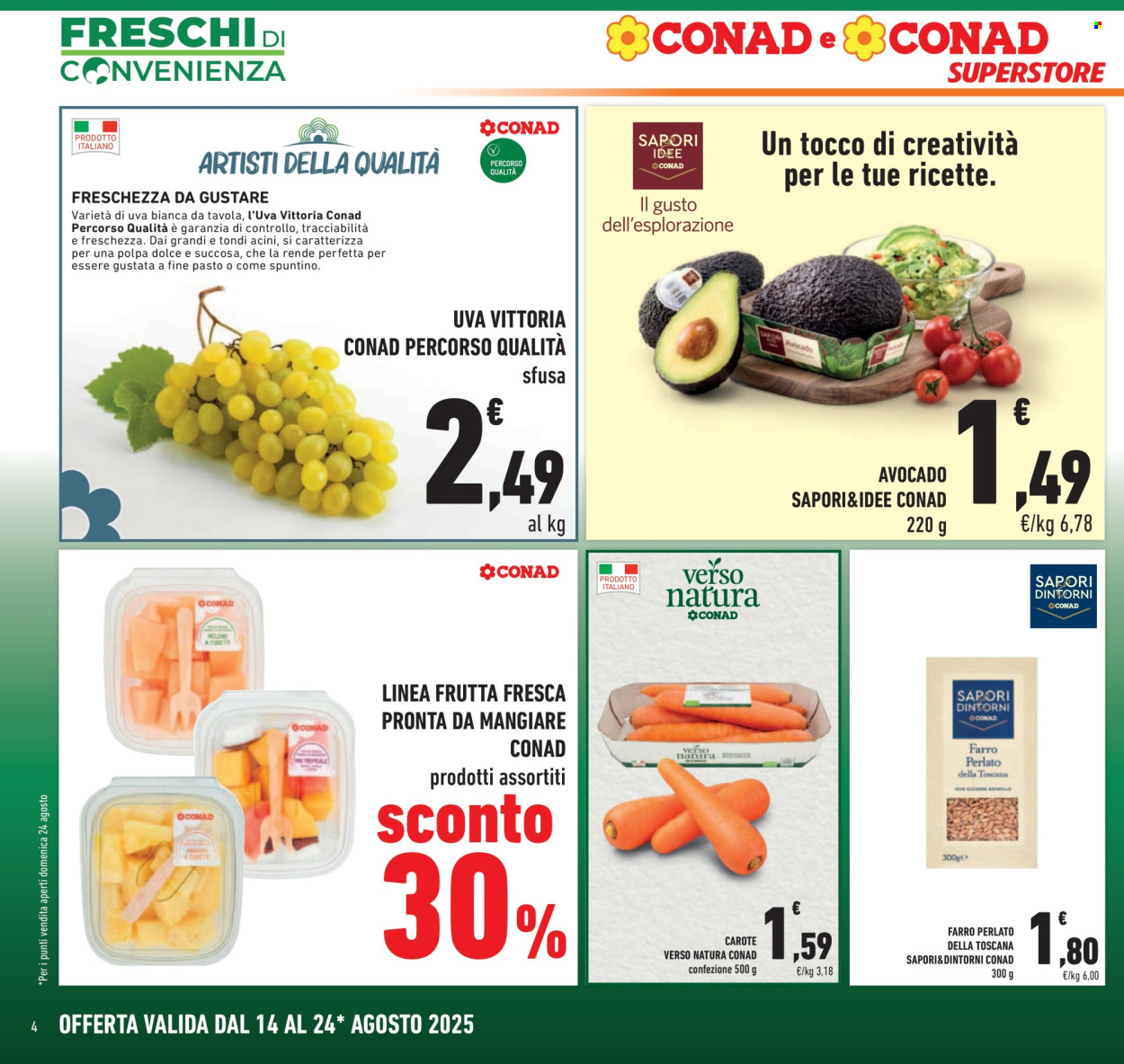 Volantino Conad Superstore - 14/8/2025 - 24/8/2025. Pagina 4