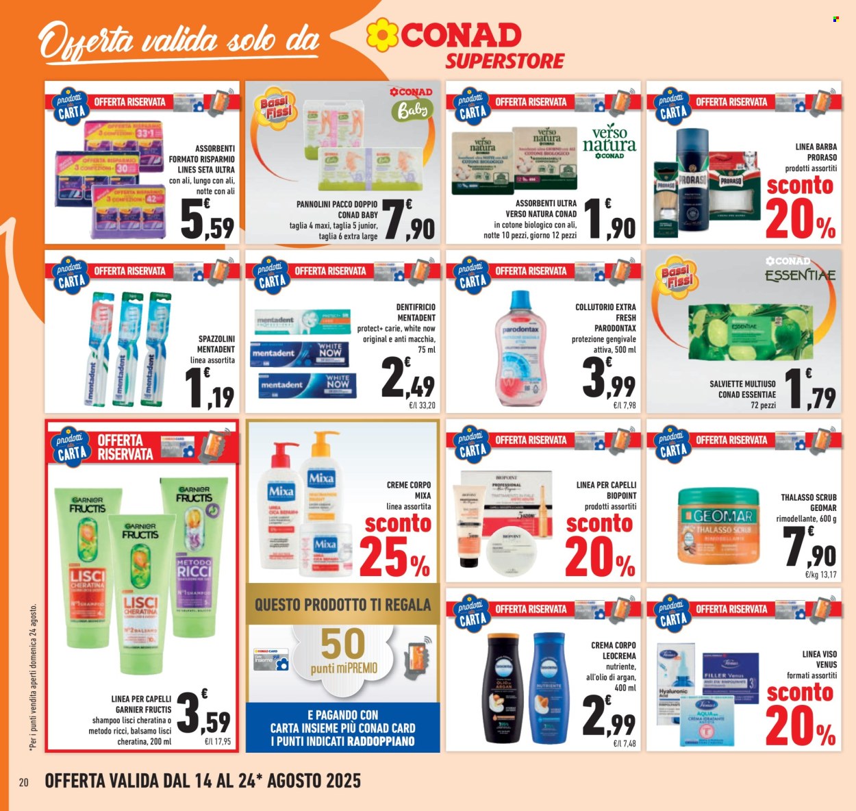 Volantino Conad Superstore - 14/8/2025 - 24/8/2025. Pagina 20