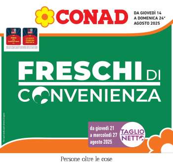 Volantino Conad - 14/8/2025 - 24/8/2025.