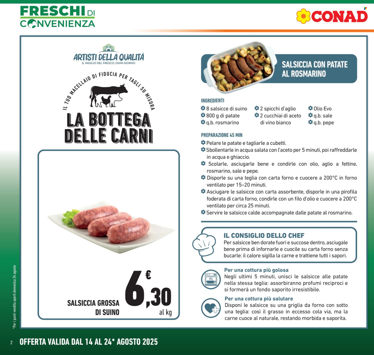 Volantino Conad - 14/8/2025 - 24/8/2025. Pagina 2