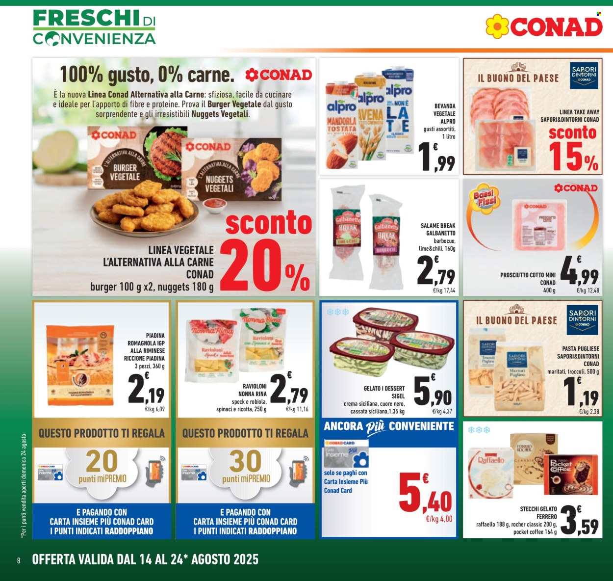 Volantino Conad - 14/8/2025 - 24/8/2025. Pagina 8