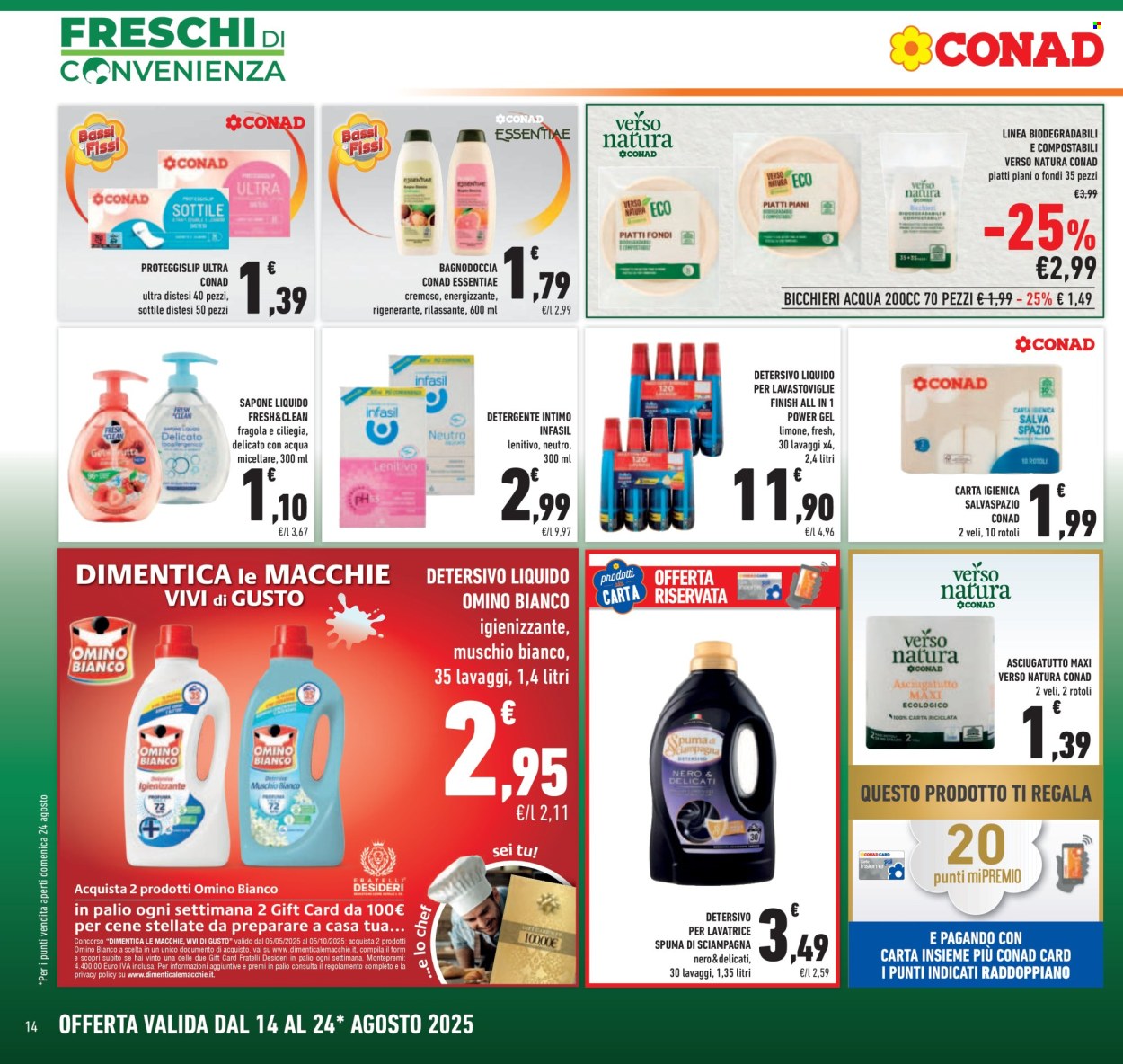Volantino Conad - 14/8/2025 - 24/8/2025. Pagina 14