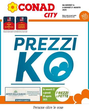 Volantino Conad City - 14/8/2025 - 21/8/2025.