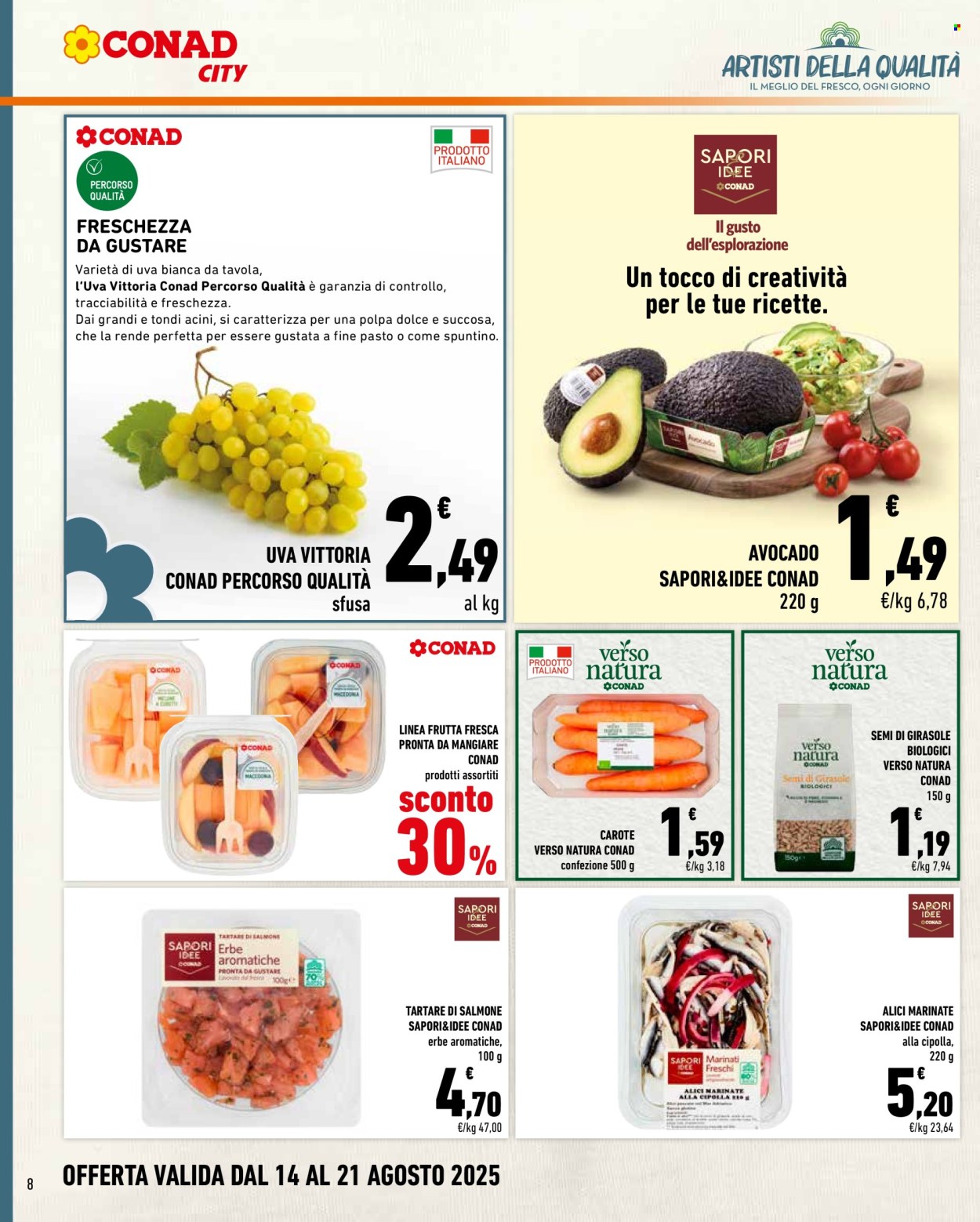 Volantino Conad City - 14/8/2025 - 21/8/2025. Pagina 8