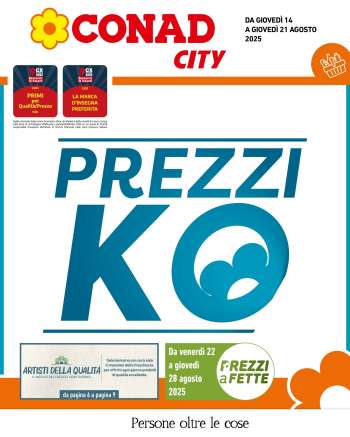 Volantino Conad City - 14/8/2025 - 21/8/2025.