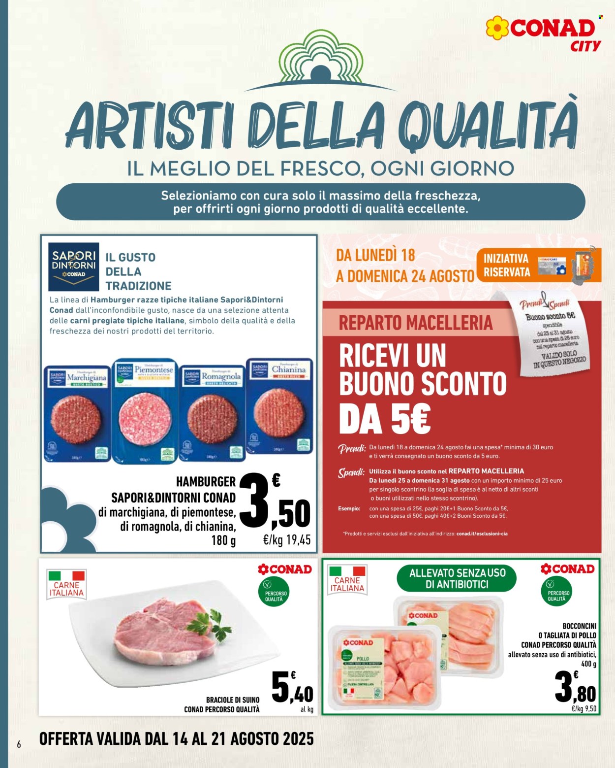Volantino Conad City - 14/8/2025 - 21/8/2025. Pagina 6