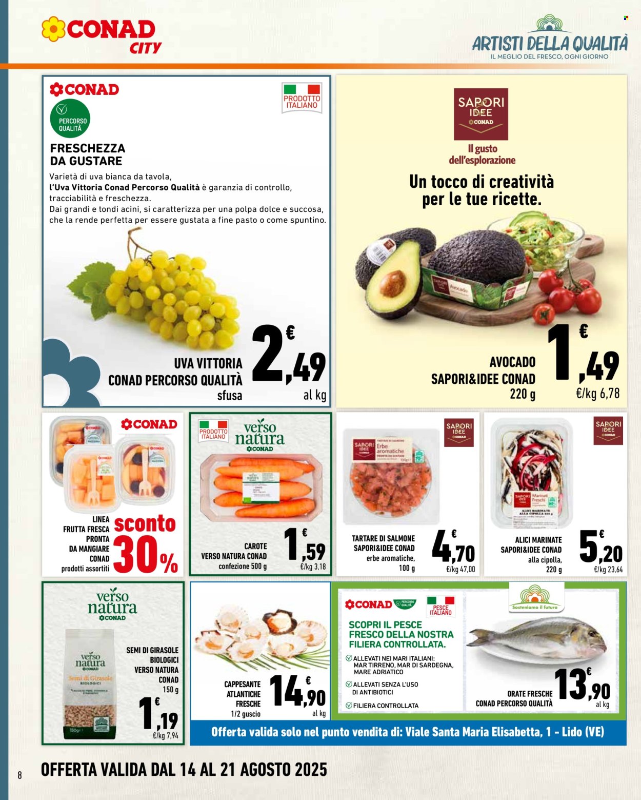 Volantino Conad City - 14/8/2025 - 21/8/2025. Pagina 8