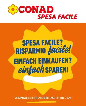 Volantino Spesa Facile Conad - 1/8/2025 - 31/8/2025.