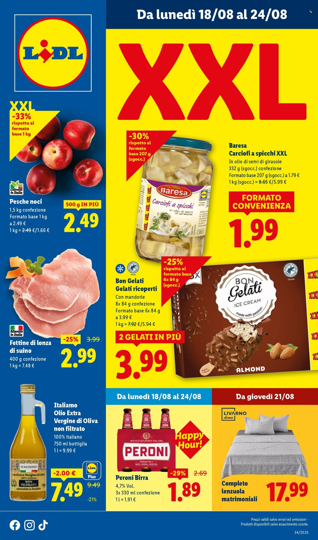 Volantino Lidl - 18/8/2025 - 24/8/2025. Pagina 1