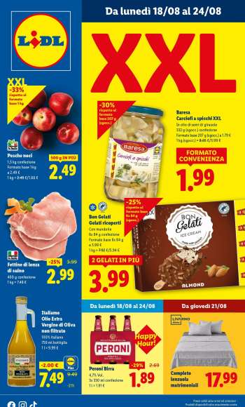 Volantino Lidl - 18/8/2025 - 24/8/2025.