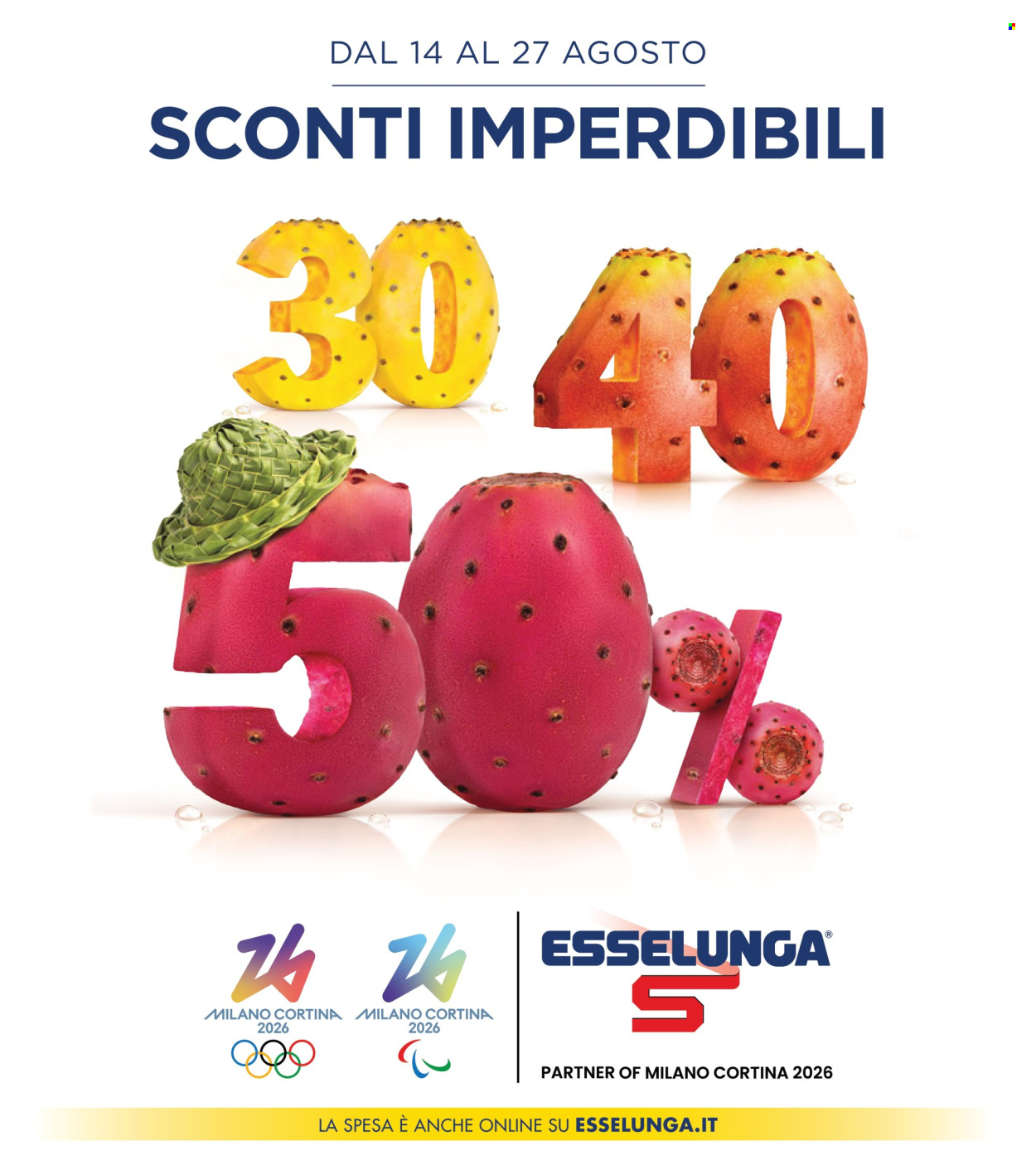 Volantino Esselunga - 14/8/2025 - 27/8/2025. Pagina 1