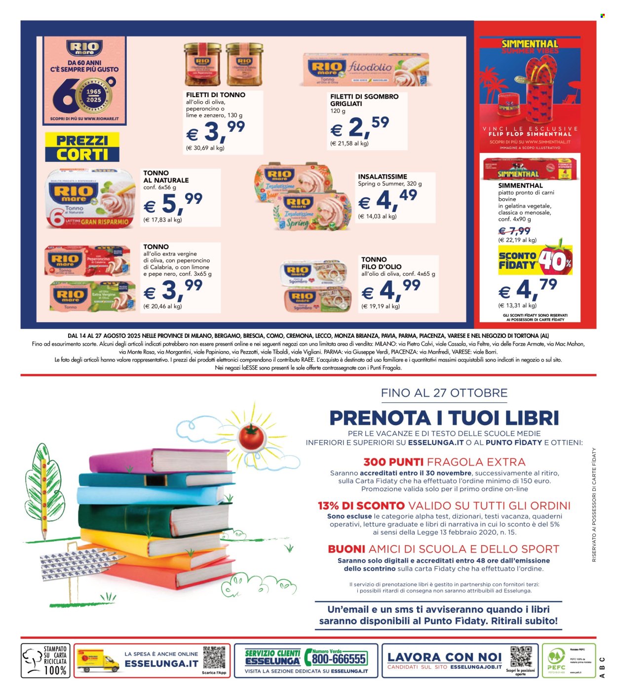 Volantino Esselunga - 14/8/2025 - 27/8/2025. Pagina 24