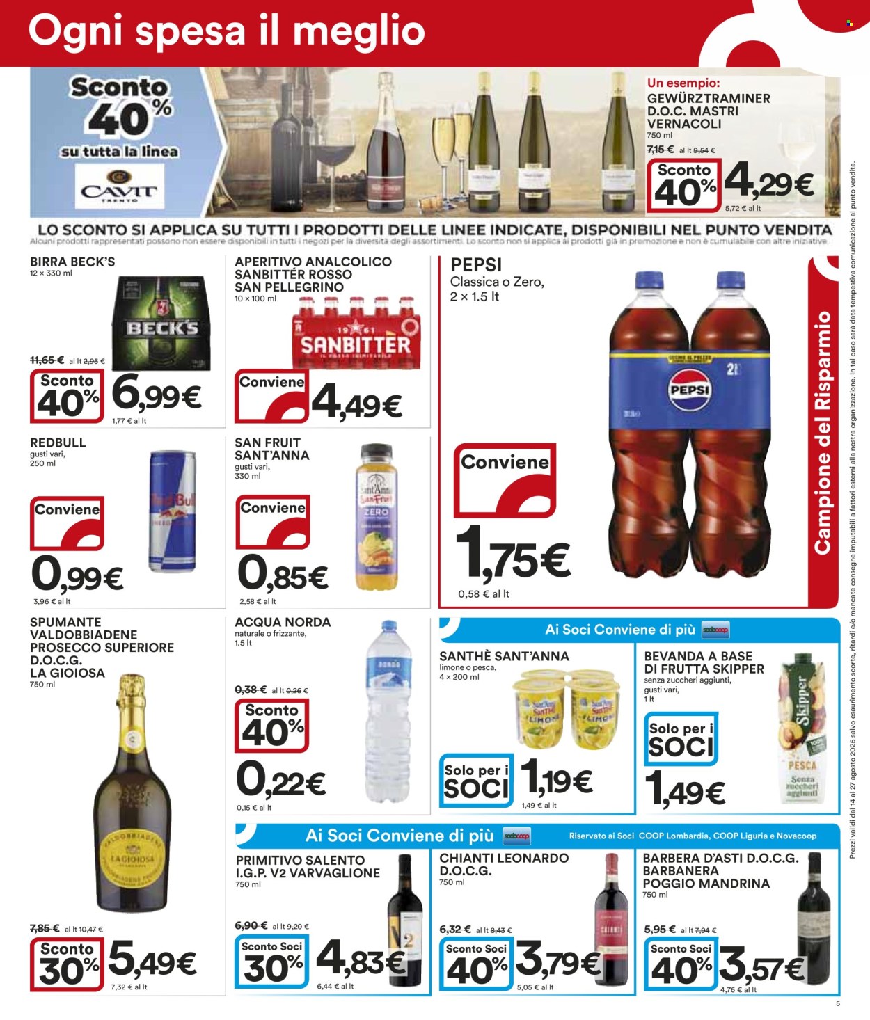 Volantino Coop - 14/8/2025 - 27/8/2025. Pagina 5